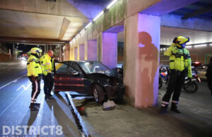 Auto zwaar beschadigd na eenzijdig ongeval De Put Den Haag