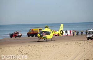 Man aangetroffen langs waterkant Strand Noord Scheveningen