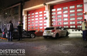 Auto rijdt brandweerkazerne binnen na ongeval Europaweg Zoetermeer