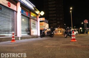 Tabakshop beschoten, politie doet onderzoek Leyweg Den Haag