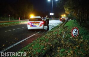 Bestuurder lichtgewond bij eenzijdig ongeval Australiëweg Zoetermeer