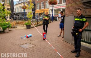 Straat afgezet na aantreffen vreemde poeder Lange Achterweg Schiedam