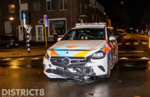Politiewagen betrokken bij aanrijding Burgemeester Pruissingel Vlaardingen