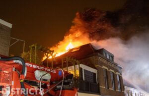 Zeer grote brand in woning Steynstraat Maassluis