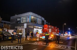 Brand in scooterwinkel Bermweg Capelle aan den IJssel