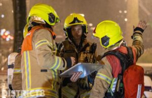 Grote brand in sauna Coolsingel Rotterdam