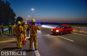 Rijksweg dicht na ongeval A20 Maasland