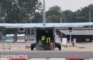 Ierse Luchtmacht haalt baby op Airportplein Rotterdam