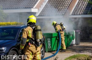 Bouwcontainer vliegt in brand Huis ter Lucht Maasland