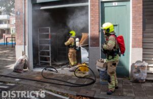 Veel rook na brand in meterkast van bedrijfspand Mariastraat Schiedam
