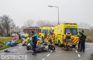 Scooterrijder zwaargewond na aanrijding met motor Molenweg Maasland