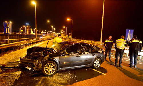 28 december Eenzijdig ongeval toerit A12 Zoetermeer