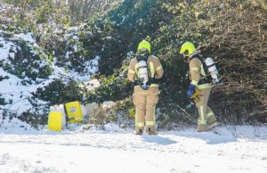 Verdachte jerrycans aangetroffen in bosschages Broekpolderweg Vlaardingen
