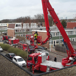 Brand in spouwmuur Hoogvliet