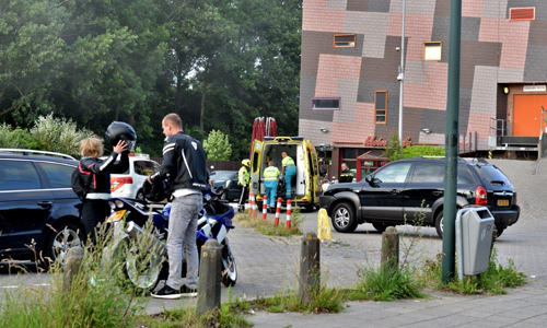 26 juni Traumahelikopter land voor Medische noodsituatie Amerikaweg Zoetermeer