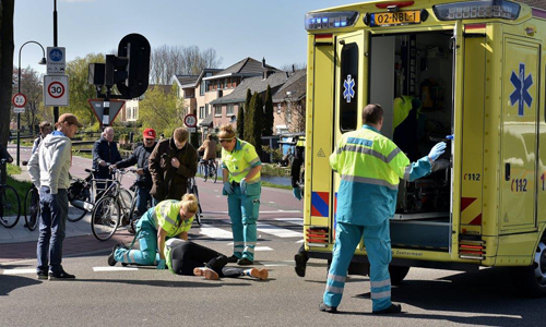 20 april Aanrijding tussen twee fietsers Voorweg Zoetermeer