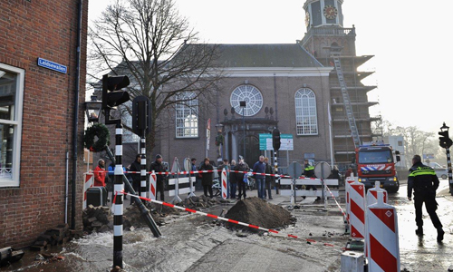 18 januari Flinke wateroverlast na graafwerkzaamheden Dorpstraat Zoetermeer