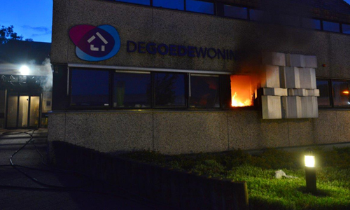 25 juli Flinke brand in een bedrijfspand Storkstraat Zoetermeer