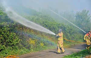 Treinverkeer gestremd door flinke natuurbrand ‘s-Gravenpad Zoetermeer