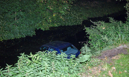 15 september Auto te water Laan van Eik en Duinen Den Haag