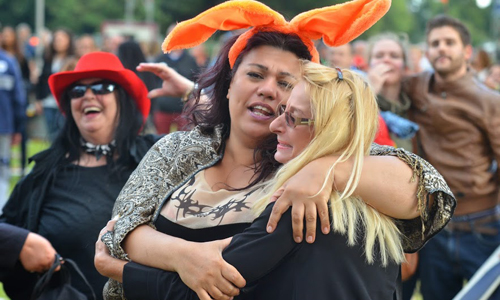 29 juni Oranjesupporters vieren bereiken kwart finale Den Haag