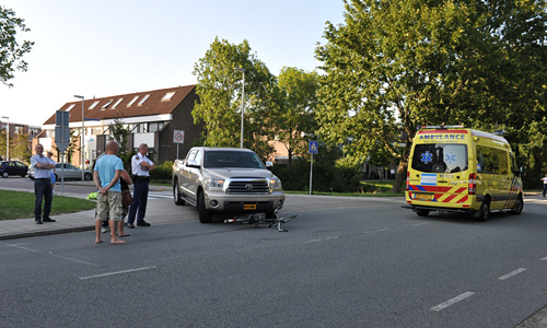 4 augustus Gewonde bij aanrijding Muzenlaan Leiderdorp
