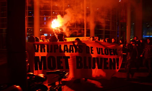 16 oktober Twee aanhoudingen bij spontane demonstratie Den Haag