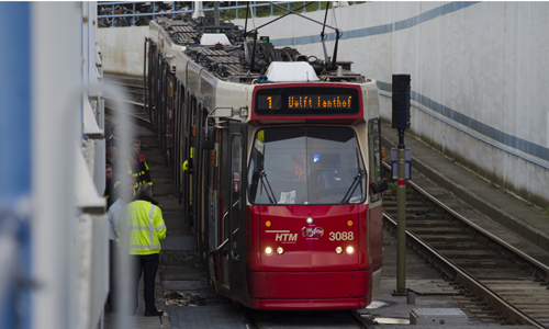 1 september Trams botsen op elkaar Station Hollands Spoor