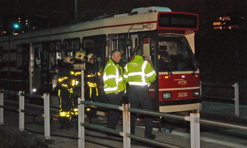 23 november Brand in tram lijn 1 Zwarte Pad Den Haag