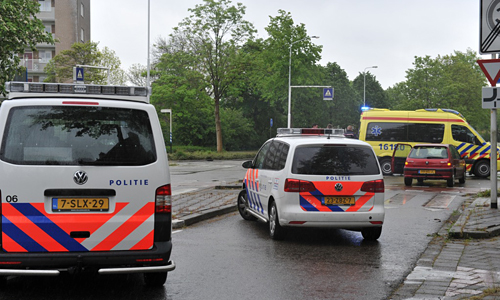 8 mei Fietster gewond bij ongeval Trompweg Voorschoten