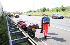 Motorrijder gewond na eenzijdig ongeval A13 Delft