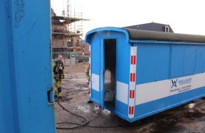 Brandje in mobiele bouwkeet op bouwterrein Hof van Sion Rijswijk