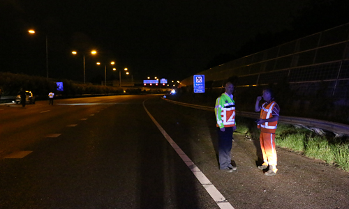 21 mei A13 volledig afgesloten na eenzijdig ongeval Delft