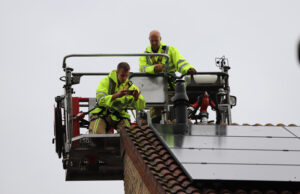 Bliksem slaat in woning De Colman Wateringen