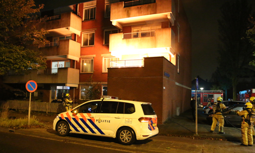 9 oktober Bewoner sticht brand op balkon en wordt aangehouden Reinier de Graafweg Delft