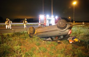 Bestuurder onder invloed op de vlucht na aanrijding A4 Schipluiden