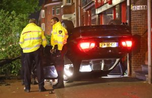 Ravage, aanhouding en gewonde na nachtelijke crash Goeverneurlaan Den Haag