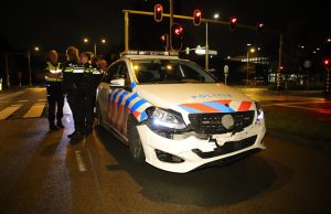 Politieauto betrokken bij aanrijding Noordsingel Leidschendam