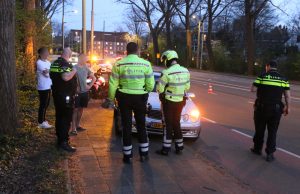 Lichtgewonden na rammen van paaltje Reineveldbrug Delft