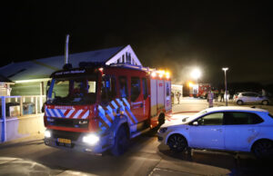 Brand in strandtent ‘Zeebries’ Zeekant Hoek van Holland