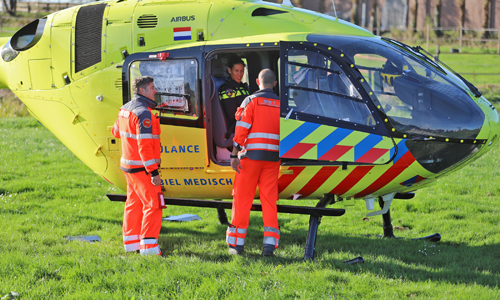 28 oktober Traumahelikopter vliegt uit voor incident op manege Oudeweg Nootdorp