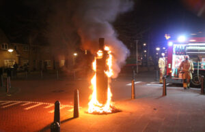 Brand in parkeerautomaat Oltmansstraat Den Haag