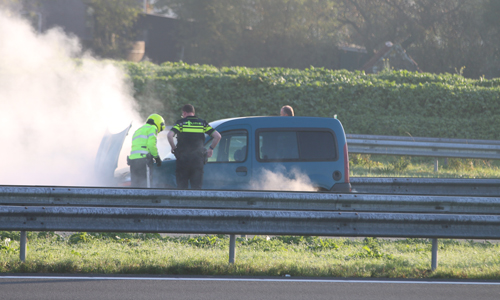 15 oktober Veel rook bij op hol geslagen motor A4 Schipluiden