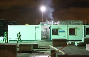 11 december Brandje bij bouwkeet Graskloksingel Delft