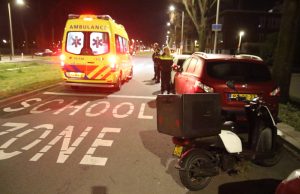 Maaltijdbezorger gewond na valpartij Conradkade Den Haag