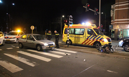25 november Brommerrijdster aangereden door auto Bezuidenhoutseweg Den Haag