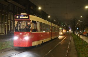 Tramverkeer gestremd door doorgebrande kabel Lijnbaan Den Haag