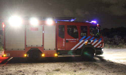 6 september Brandweer rukt groots uit voor palletbrand in duinen Hoek van Holland