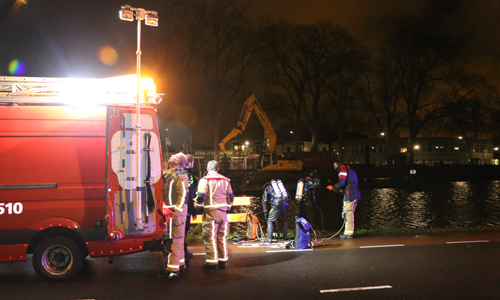 17 januari 26-jarige man overleden na te water gaan de Schie Wateringseweg Delft
