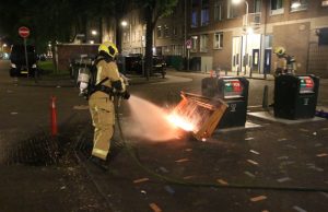 Weer een buitenbrand op het Paul Krugerplein in Den Haag